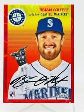 2023 Topps Chrome Platinum Red Lava Refractor Brian O'Keefe Mariners Rc 5/5 SSP