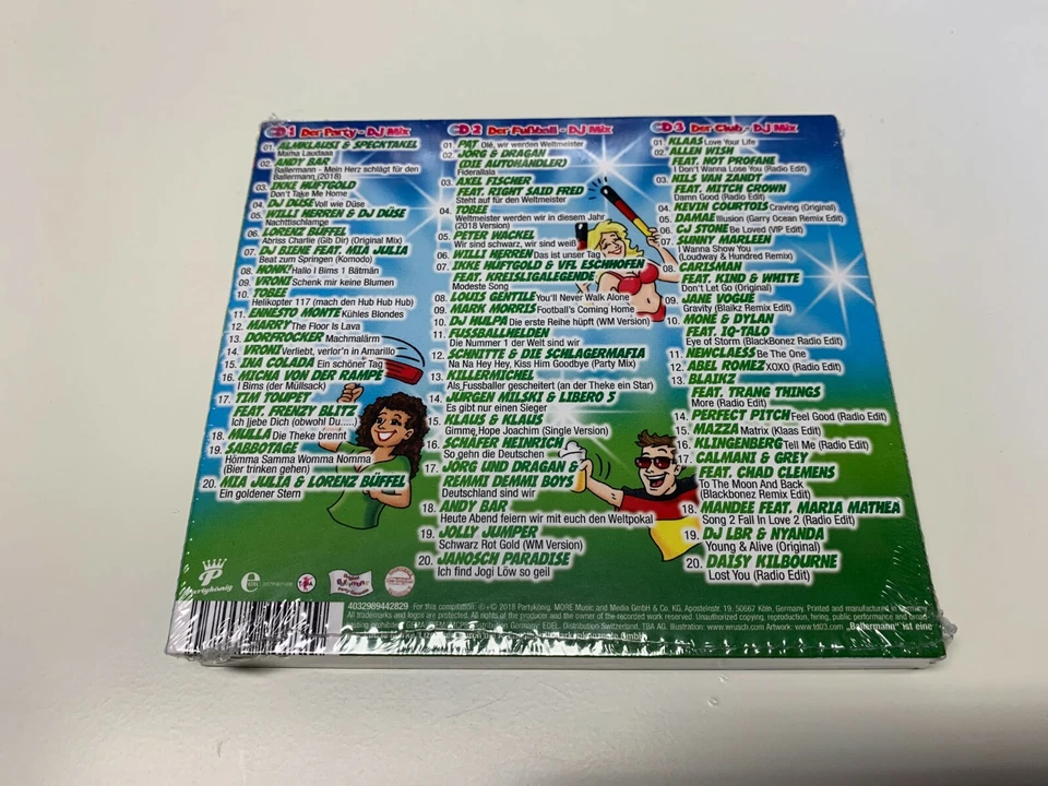Various - Ballermann Summer Fussball Hits 2018 - 3 CD´s © 2018>Willi Herren.. - Bild 2 von 2