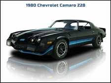 1980 Chevrolet Camaro Z28 New Metal Sign Beautiful Restoration - Large Size