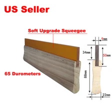 3PC 9Inch Silk Screen Printing Squeegee Ink Scraper Scratch Board 65 Durometer