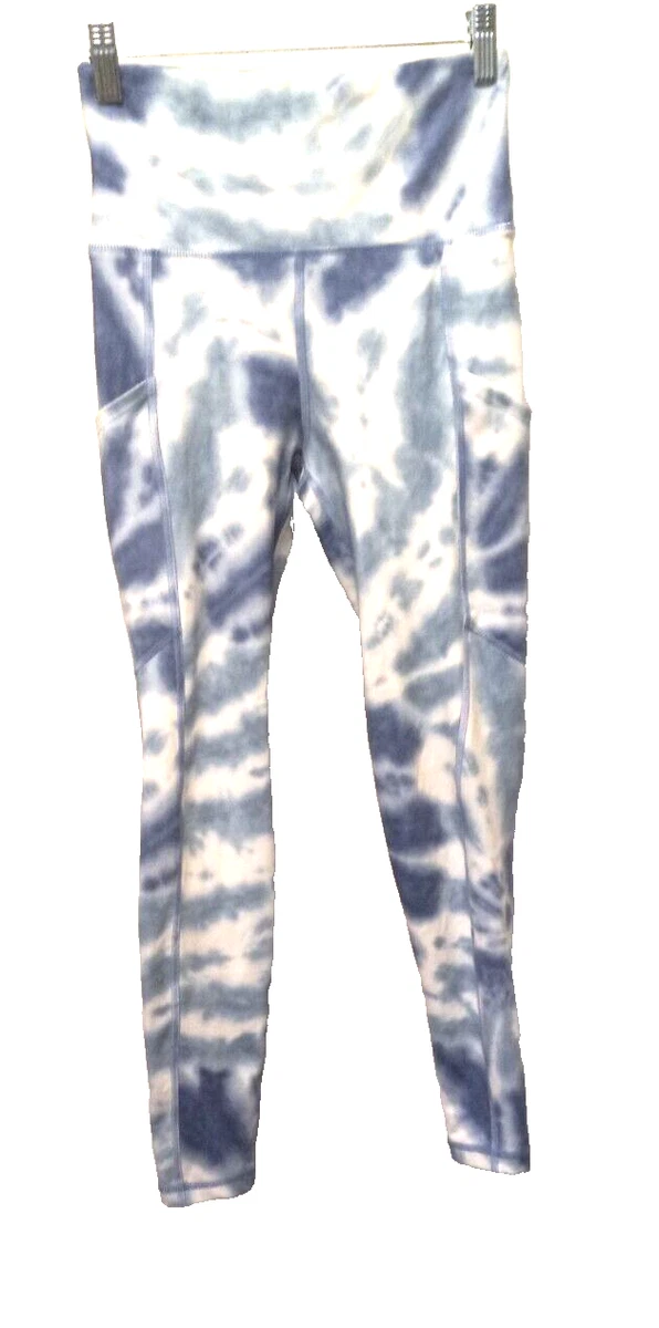 AE American Eagle Leggings The Everything Pocket Tie Dye Blue