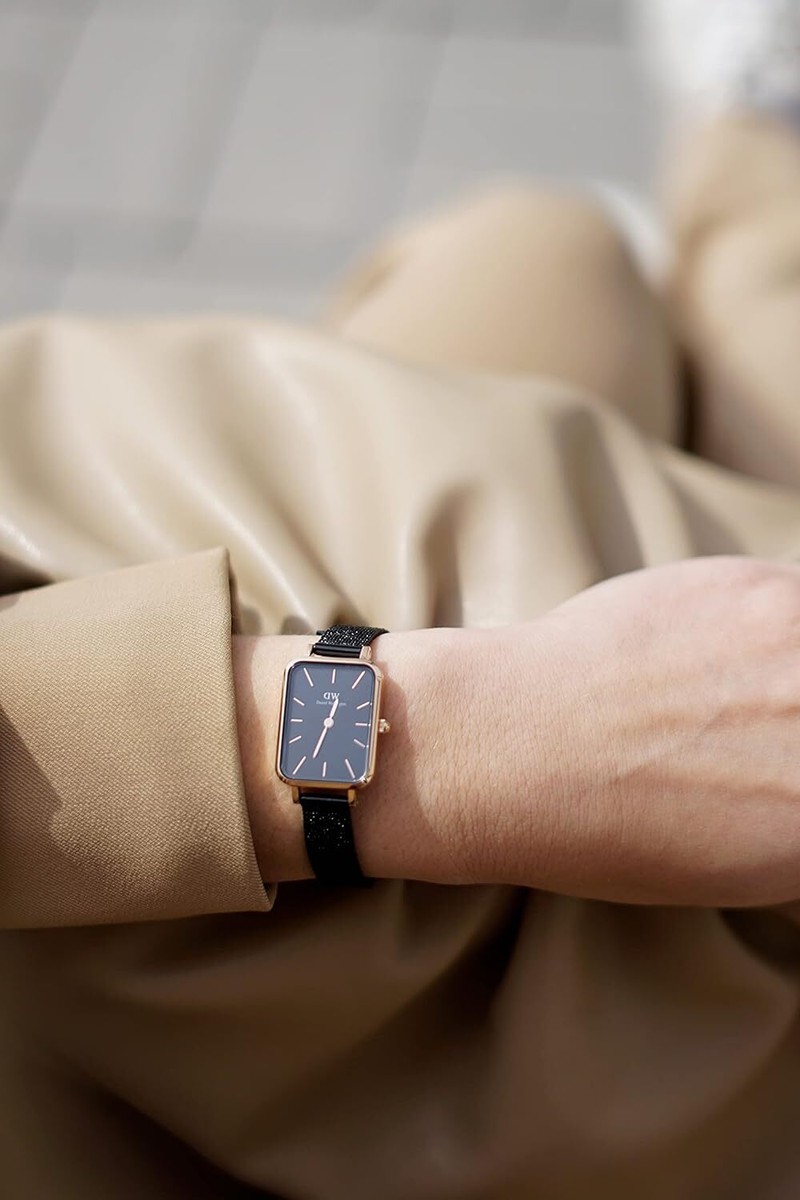 Daniel Wellington 腕時計 QUADRO PRESSED ASHFIELD DW00100433 Daniel Wellington DW Watch Quadro 20x26mm Pressed Ashfield