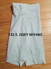 ISSEY MIYAKE Wide Pants Ice Blue Unique Design Adjustable Waist Slit