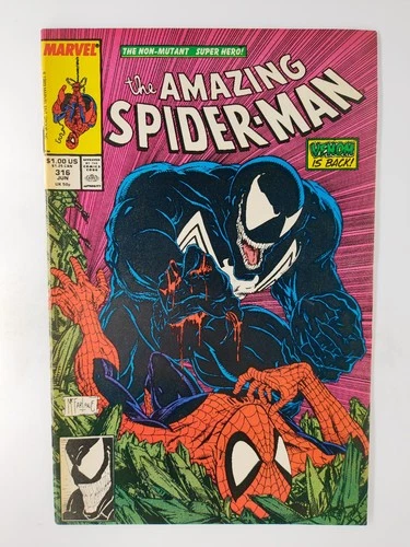 Amazing Spider-Man #316 FN Iconic Venom Cover Todd McFarlane Marvel Comics 1989