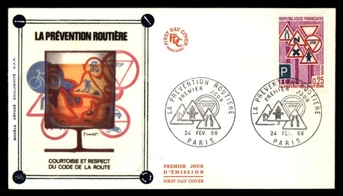 Mayfairstamps France FDC 1968 Signs La Prevention Routiere First Day Cover aax_3