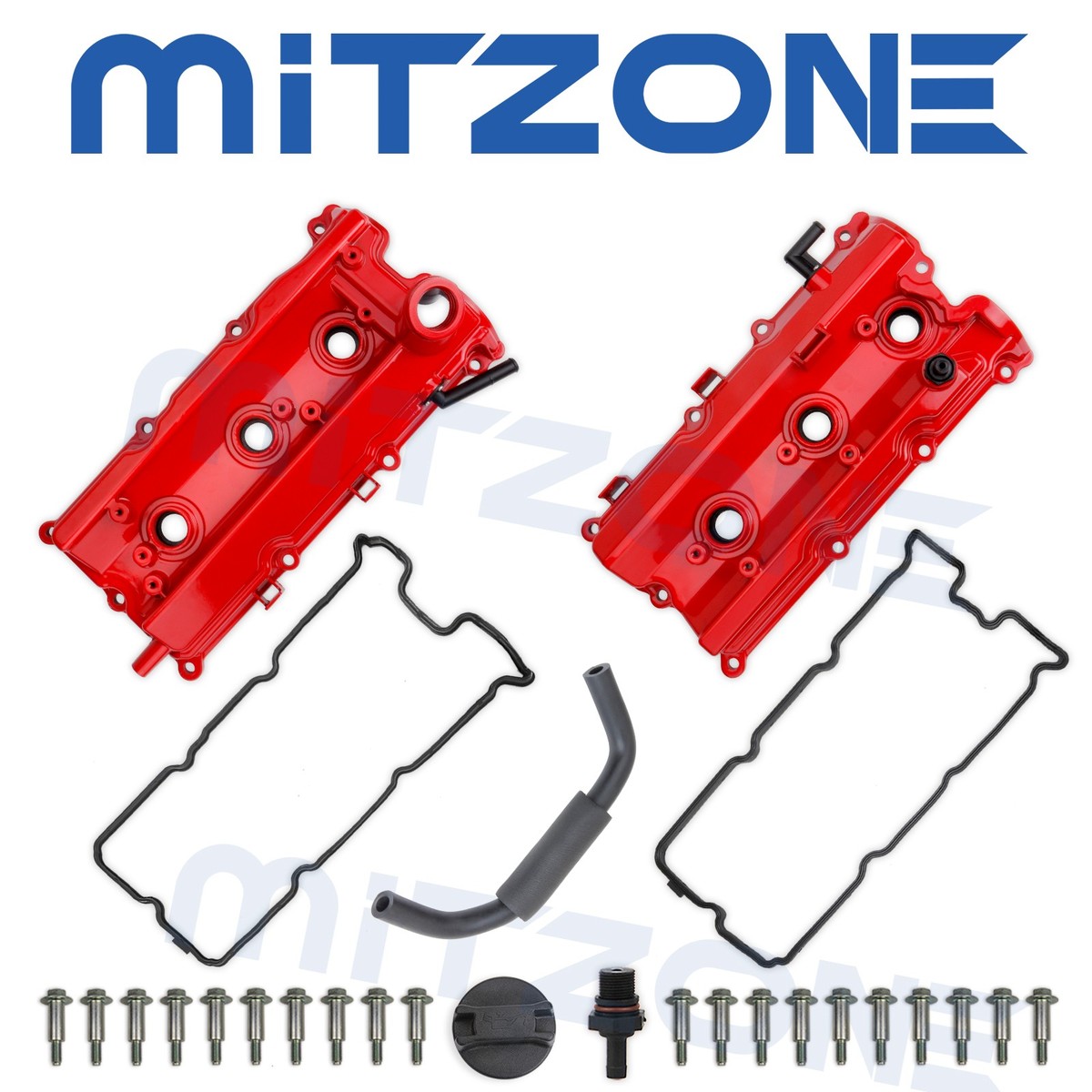 2x Upgrade Aluminum Valve Cover Kit for 03-07 Infiniti FX35 G35