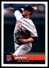 Joe Nathan 2007 Fleer #147 Minnesota Twins MLB READ FREE SHIPPING AutographDen