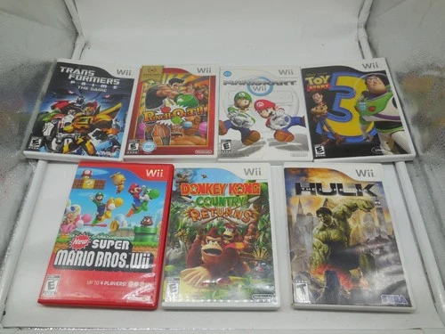 New ListingN14 Nintendo Wii Video Game Bundle Lot of 9 Games Working Mario Donkey Kong Kart