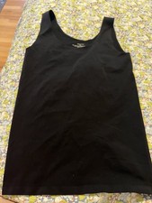 Tahari M/L Black Sleeveless Top