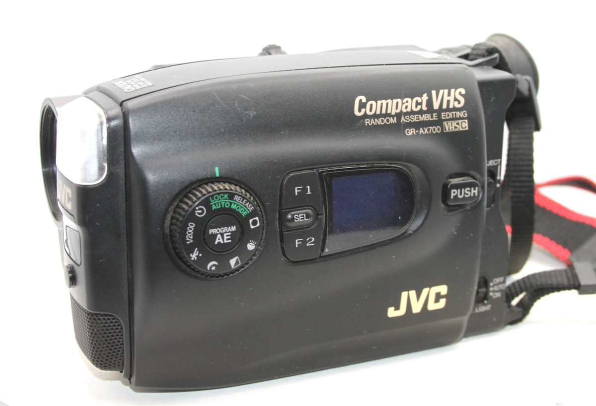 Vintage JVC GR-AX700U Compact VHS Camcorder 12x Zoom Japan 1995