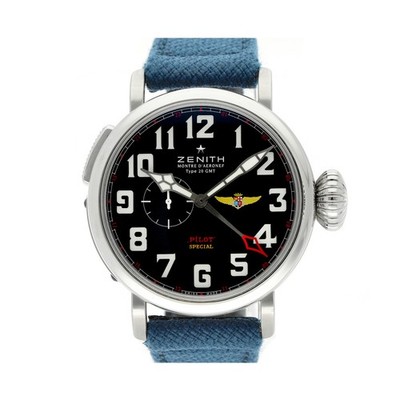 ZENITH PILOT TYPE 20 GMT 48MM REF. 03.2433.693/27.C739 CENTENARY OF NAVAL...