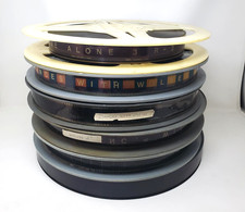 Vintage Movie Theater Film Reels   Lot of 6 - Dances With Wolves, 2 other