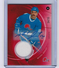 2025-26 Upper Deck SP Game Used Michel Goulet Red Base Jersey Auto #'ed 34/35