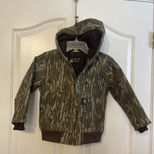 Carhartt Canvas Jacket, size XXS 4-5 Insulated, Lined, Hooded, Camo, Boys, Youth