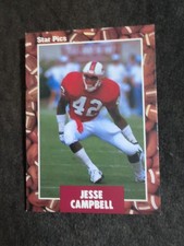 1991 Star Pics Jesse Campbell Rookie NC State Wolfpack RC #85 Football Card. rookie card picture