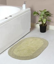 Home Weavers Double Ruffle Collection 100 Cotton Bathroom Rugs Set Washable Rug