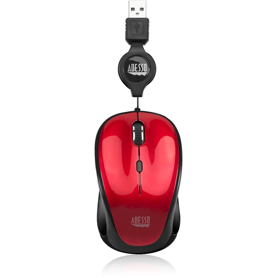 Adesso iMouse S8R - USB Illuminated Retractable Mini Mouse (IMOUSES8R) - Image 2 of 4