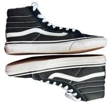 Vans Sk8-Hi Black White Men 7 / Women 8.5 High Top Classic 721277