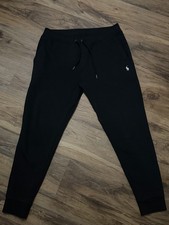 POLO RALPH LAUREN Men's Double Knit Tech Jogger Pants Black Size M