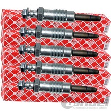 5x FEBI GLÜHKERZE passend für MERCEDES 124 (W124) 190 (W201) E-KLASSE (W124)