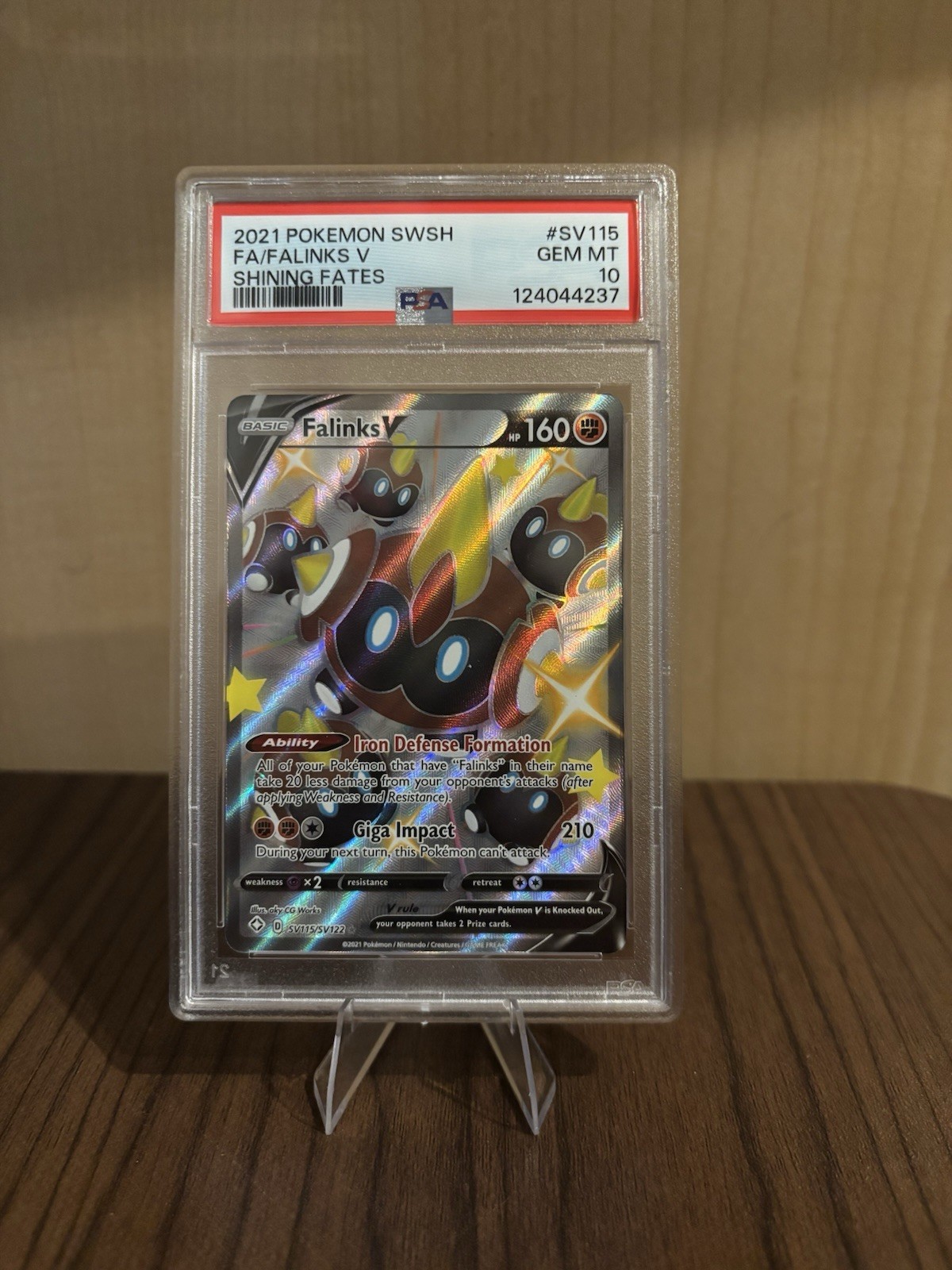 2021 Pokemon SWSH FA/FALINKS v Shining Fates #SV115 PSA 10