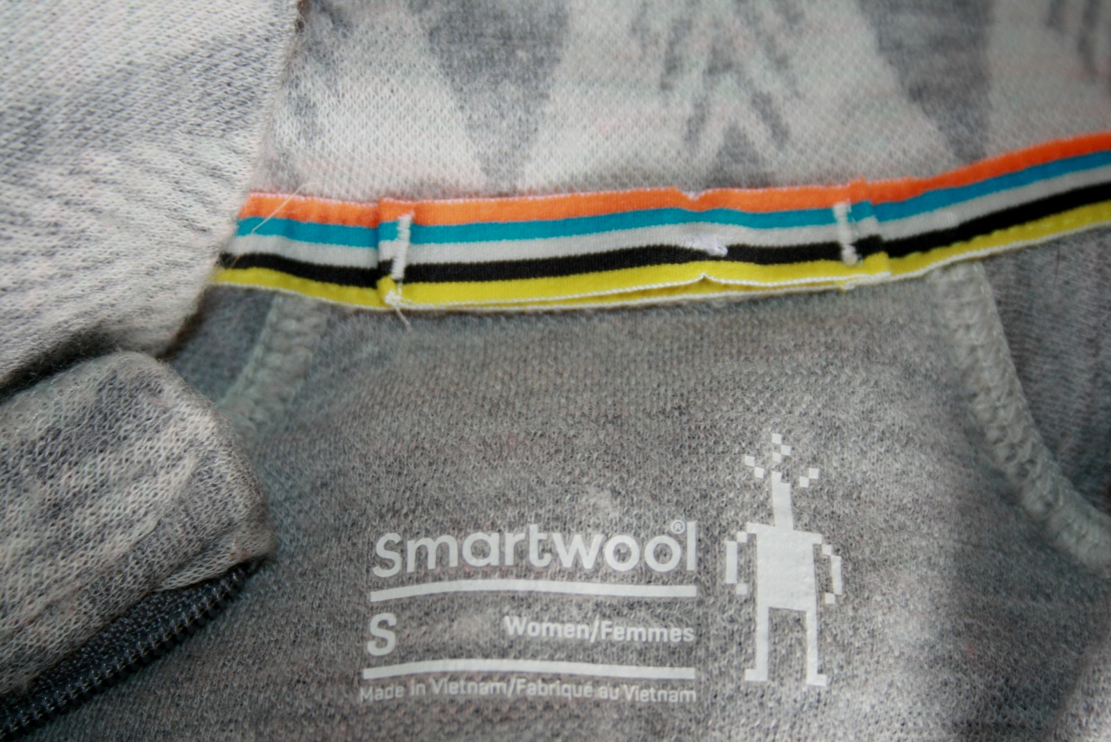 SMARTWOOL Pullover 1/4 Zip Base Layer Turtleneck S - image 3