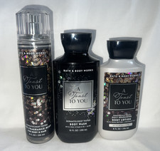 3 Bath  Body Works A Toast To You Fine Fragrance Mist Body Wash Lotion