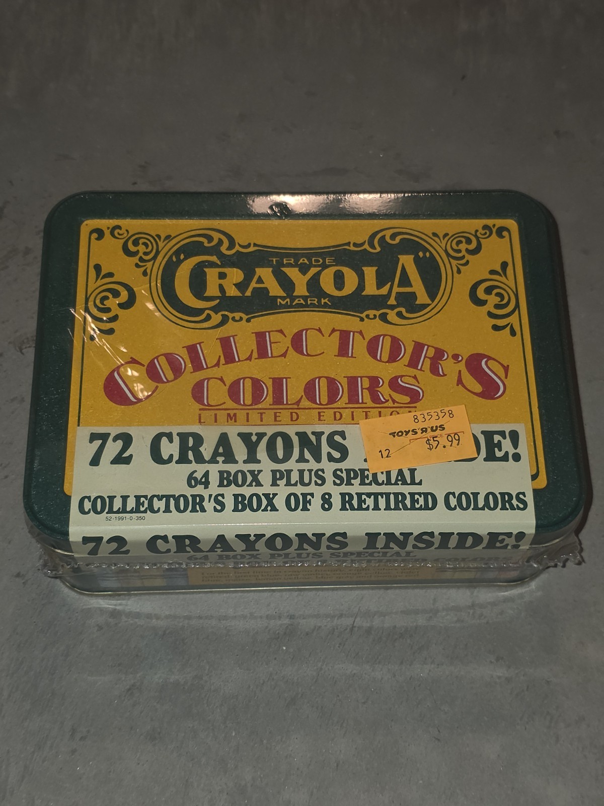 1991 Crayola Collector&rsquo;s Colors Limited Edition Tin with 7