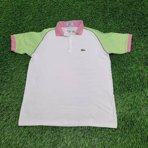 Vintage 90s IZOD Lacoste Polo Shirt S/M 20x25 Colorblock