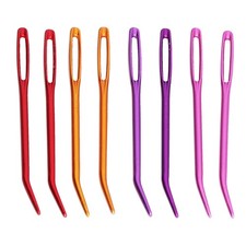 16pcs Big Eye Bent Tip Tapestry Needles For Sewing Knitting Easy To Use