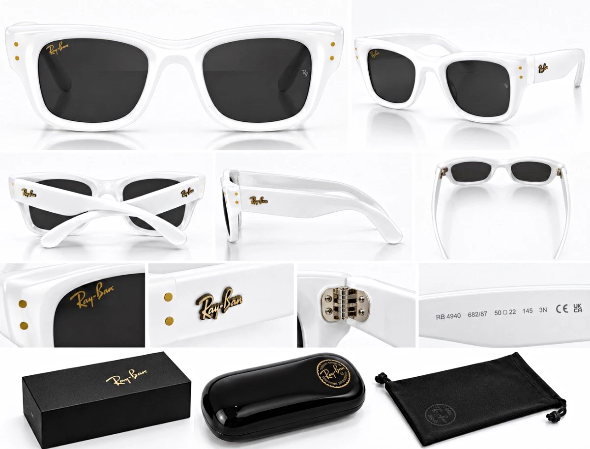 Ray-Ban White Designer Sunglasses for Men for sale | eBay