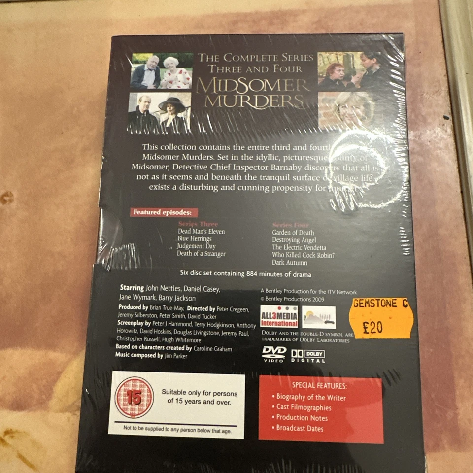 MIDSOMER MURDERS COMPLETE SERIES 3 & 4 DVD Season 3 & 4 UK Release John Nettles - Image 2 of 2