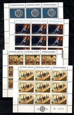 Yougoslavie 1980-81 Mi. 1828, 1883 Mini Feuille 100% Neuf ** Europa cept