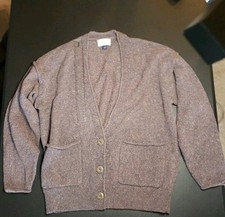 Universal Thread Speckled Cable Knit Size S Open Front Over sized Cardigan