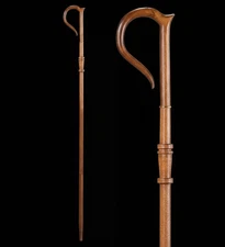 Wooden CROZIER Bishop Staff Crosier Quality Craftsmanship, 72" High Christmas A.
