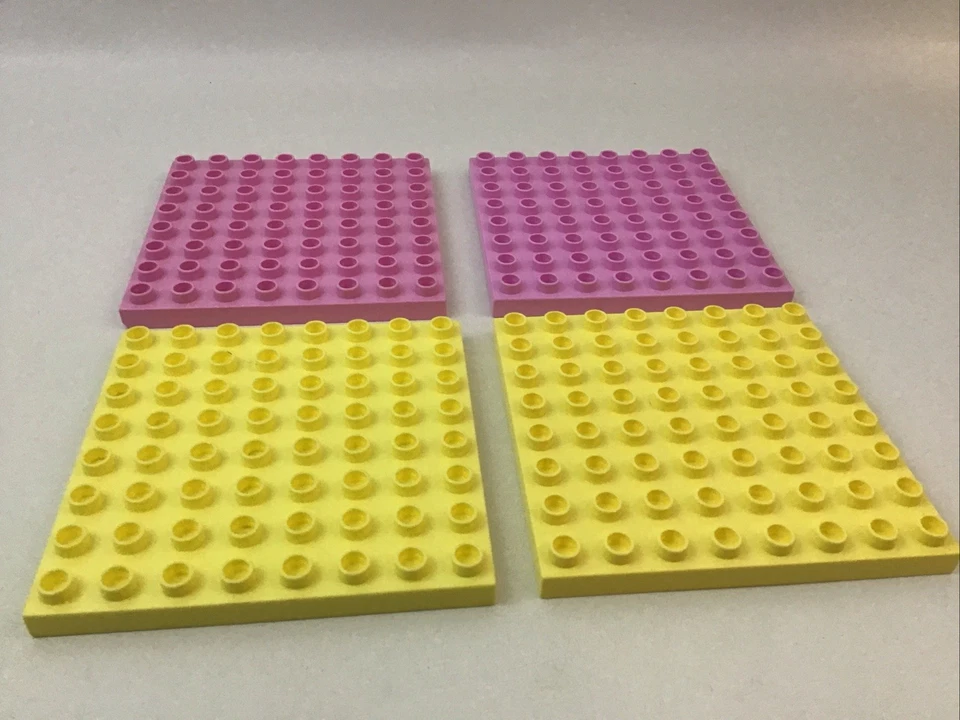 Lego Duplo Placas Base Amarillas y Rosa 8X8 Piezas de Repuesto Castillo Palacio Princesa Foto 3 de 4