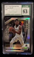 2020-21 Panini Prizm Draft Picks Aaron Nesmith Silver Prizm CSG 9.5 #15