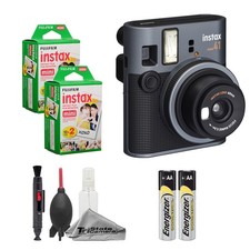 Fujifilm Instax Mini 41 Camera Black w/ 40 Mini Film  Cleaning Kit