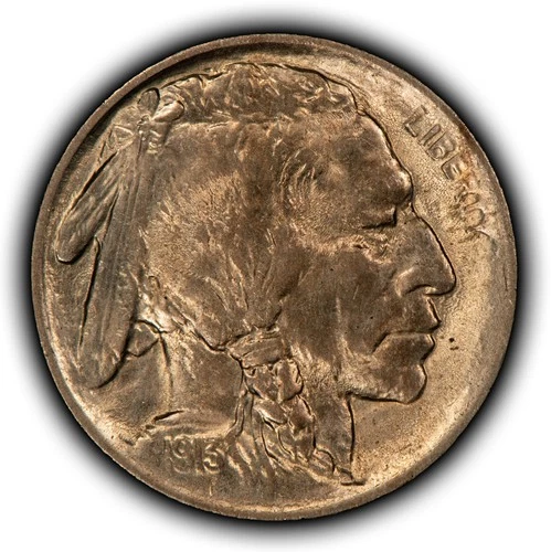 1913 Ty1 5c Indian Head Buffalo Nickel - Type 1 - Frosty BU - SKU-Y6574