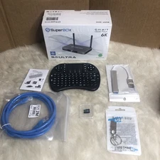SUPERBOX S6 ULTRA BOX Media Player 4GB+128GB + USB Flash Drive, Keyboard, Cable