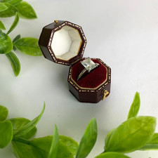 Anello Vintage Con Cofanetto Originale Bigiotteria Americana