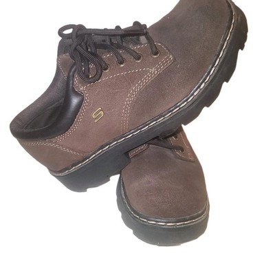 Skechers Parties Mate Shoes Women  Size 8.5 Brown Oxford Chunky  90s Y2K Style