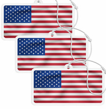 3er Set Auto Lufterfrischer Nationalflagge Duftbaum Black Ice Vanille New Car