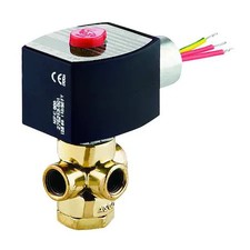 Asco Ef8320g182 Solenoid Valve, 3-Way, 2-Position, Normally Closed, 1/4 In Pipe
