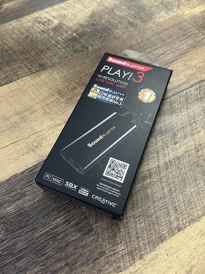 Creative Labs Sound Blaster Play! 3 USB External Sound Card Adapter New Sealed