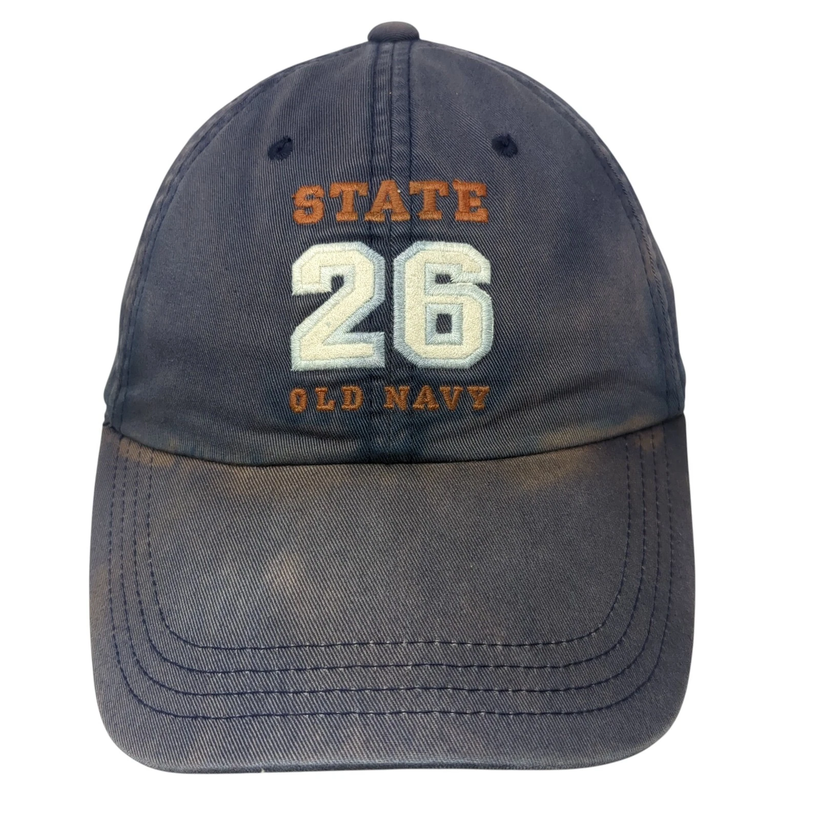 State 26 Old Navy Slideback Baseball Cap Blue M Adjustable Embroidered 6 Panel