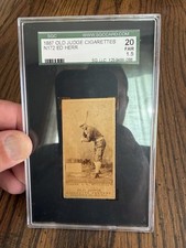 1887 N172 Old Judge Cigarettes Ed Joseph Herr - SGC 1.5 - Milwaukee Cream Citys