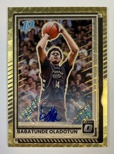 Marketplace image: 2025-26 Donruss Babatunde Oladotun #68 SUPERFRACTOR Prospect Rookie Auto 1/1