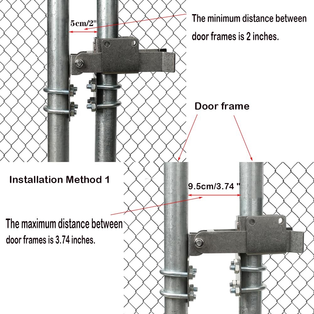 Chain Link Residential Strong Arm Double Gate Latch,Use This Double Gate Latc...