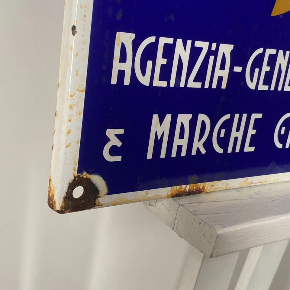 Letrero esmaltado Alfa Romeo - 68x40x1 cm (26,8x15,7x0,4") - Hermoso letrero raro de calle Foto 4 de 4